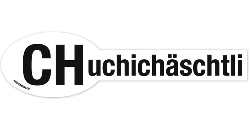 Swissmeme Sticker Chuchichäschtli (1 Stk)