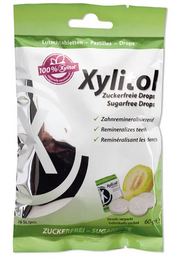 miradent Xylitol Lutschtabletten Honigmelone (6x60g)