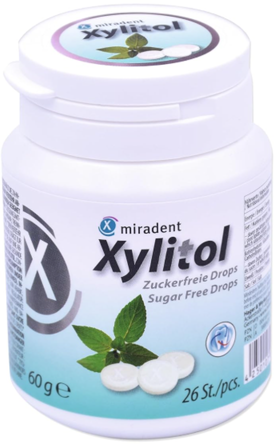 miradent Xylitol Lutschtabletten Minze (6x60g)
