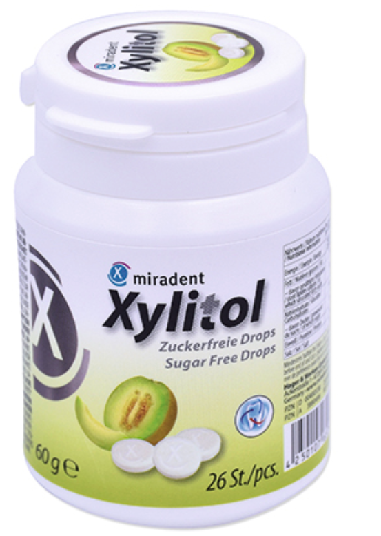 miradent Xylitol Lutschtabletten Honigmelone (26 Stk)