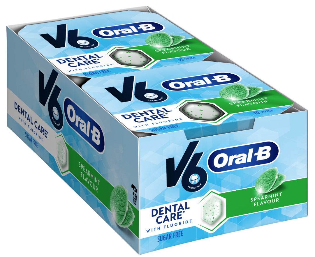 V6 White Kaugummi Freshmint (24x24g)