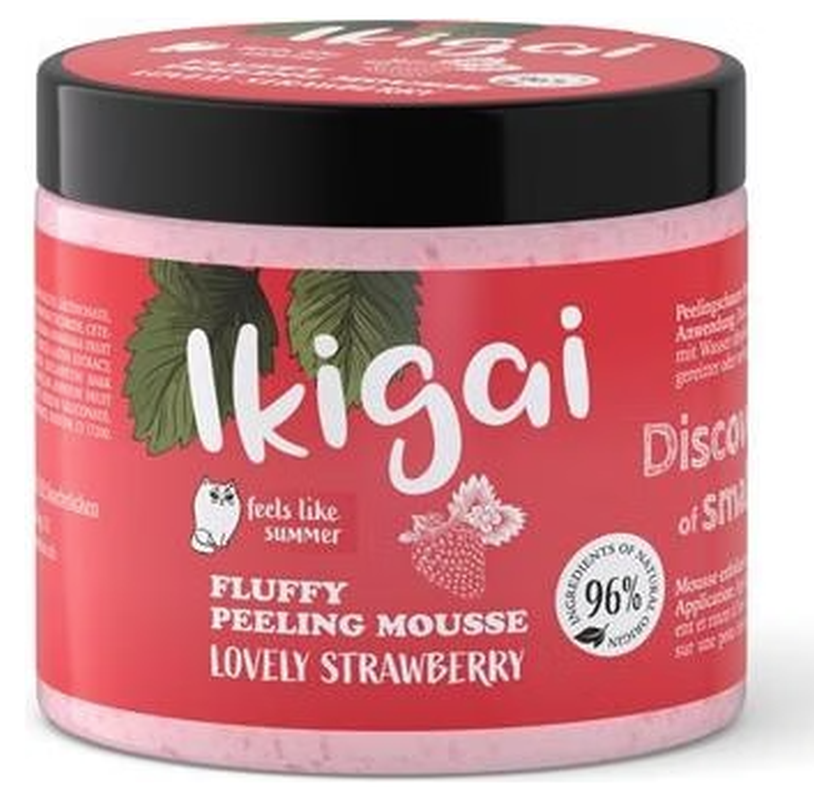 Ikigai Fluffy Peeling Mousse Lovely Strawberry (165g)