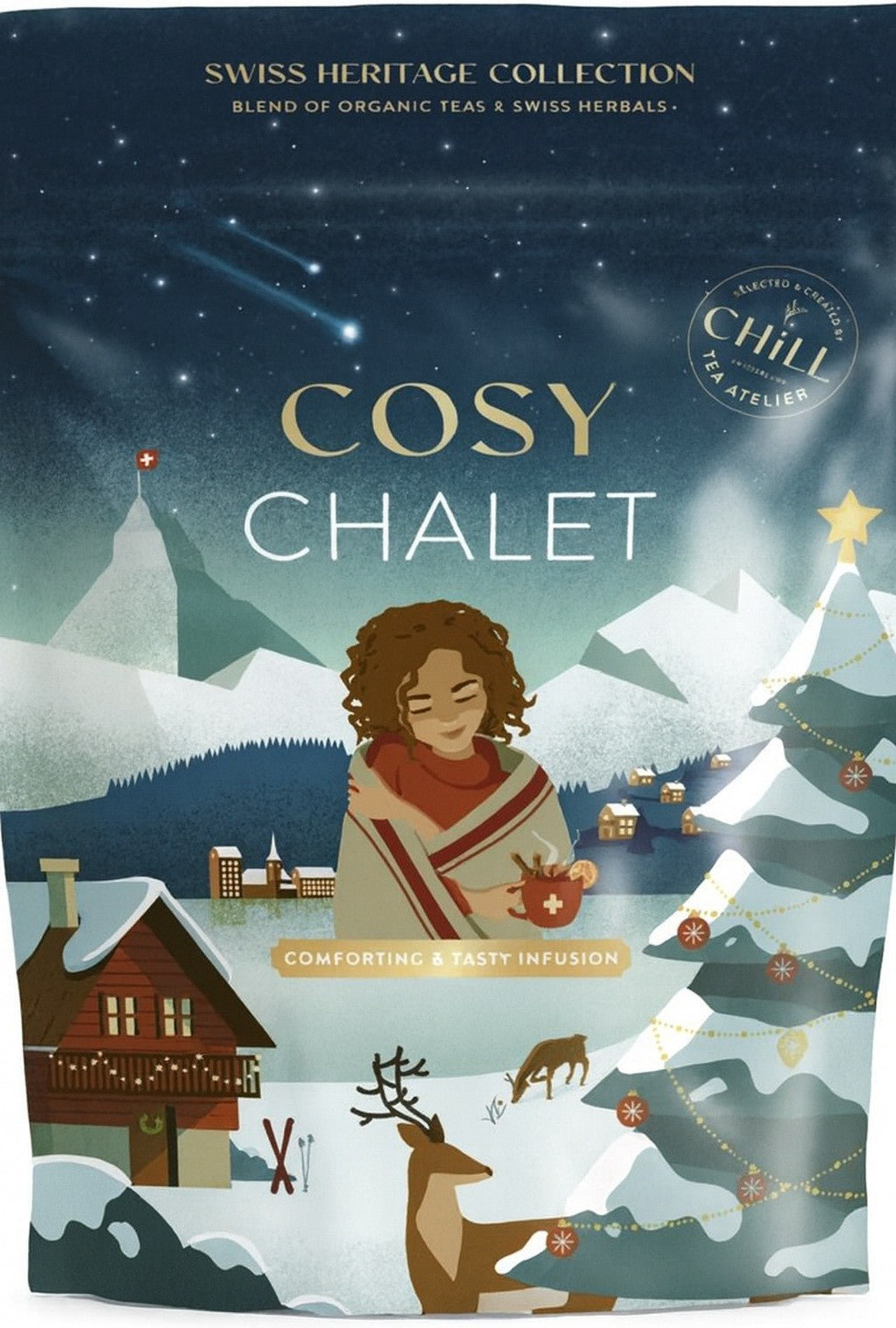 CHILL TEA ATELIER Cosy Chalet Weihnachtsaufguss Nachfüllpackung (80g)