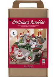 creativ company Bügelperlen-Set Weihnachtskugeln mehrfarbig (1 Stk)