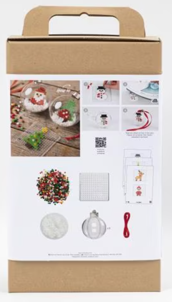 creativ company Bügelperlen-Set Weihnachtskugeln mehrfarbig (1 Stk)