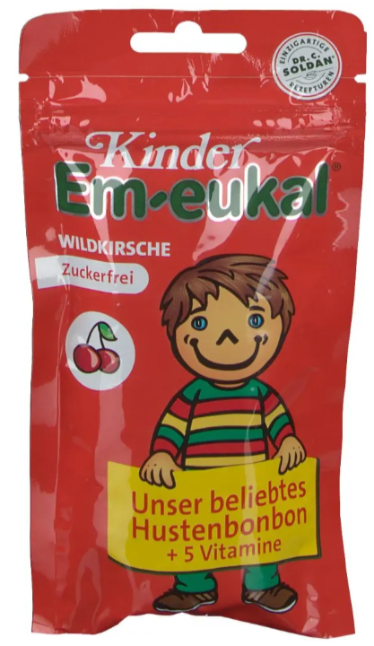 Kinder Emeukal Drops Kirsche Zuckerfrei (75g)