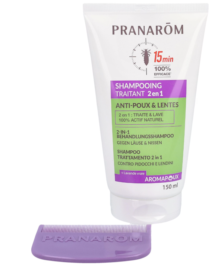 PRANARÖM AROMAPOUX 2in1 Shampoo gegen Läuse und Nissen (150ml)