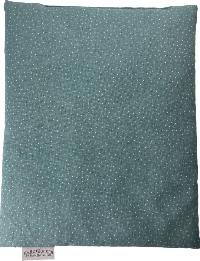 HERZZUCKER Traubenkernkissen 26x21cm, Punkte Salbei (1 Stk)
