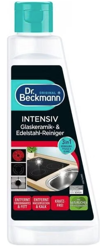 Dr. Beckmann Intensiv Glaskeramik & Edelstahl Reiniger (250ml)