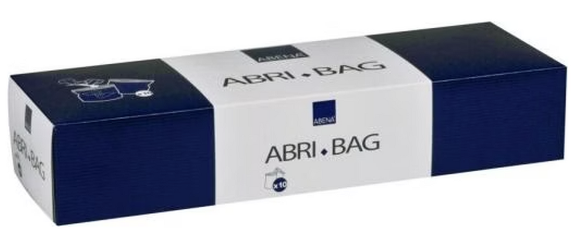 ABENA Abri-Bag Abfallbeutel 6.2 Liter blau mit Zip, 26x37cm (10 Stk)