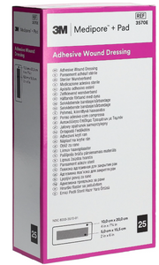 3M Medipore + Pad 10x20cm, Wundkissen 5x15cm (25 Stk)