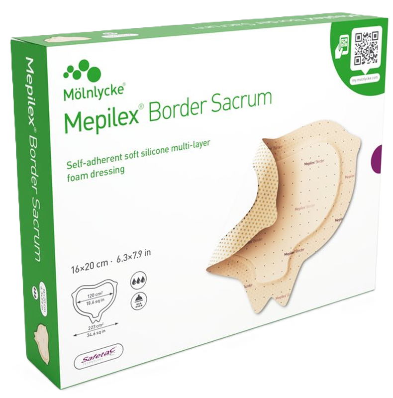 Mepilex Border Sacrum Schaumverband 16x20cm (5 Stk)