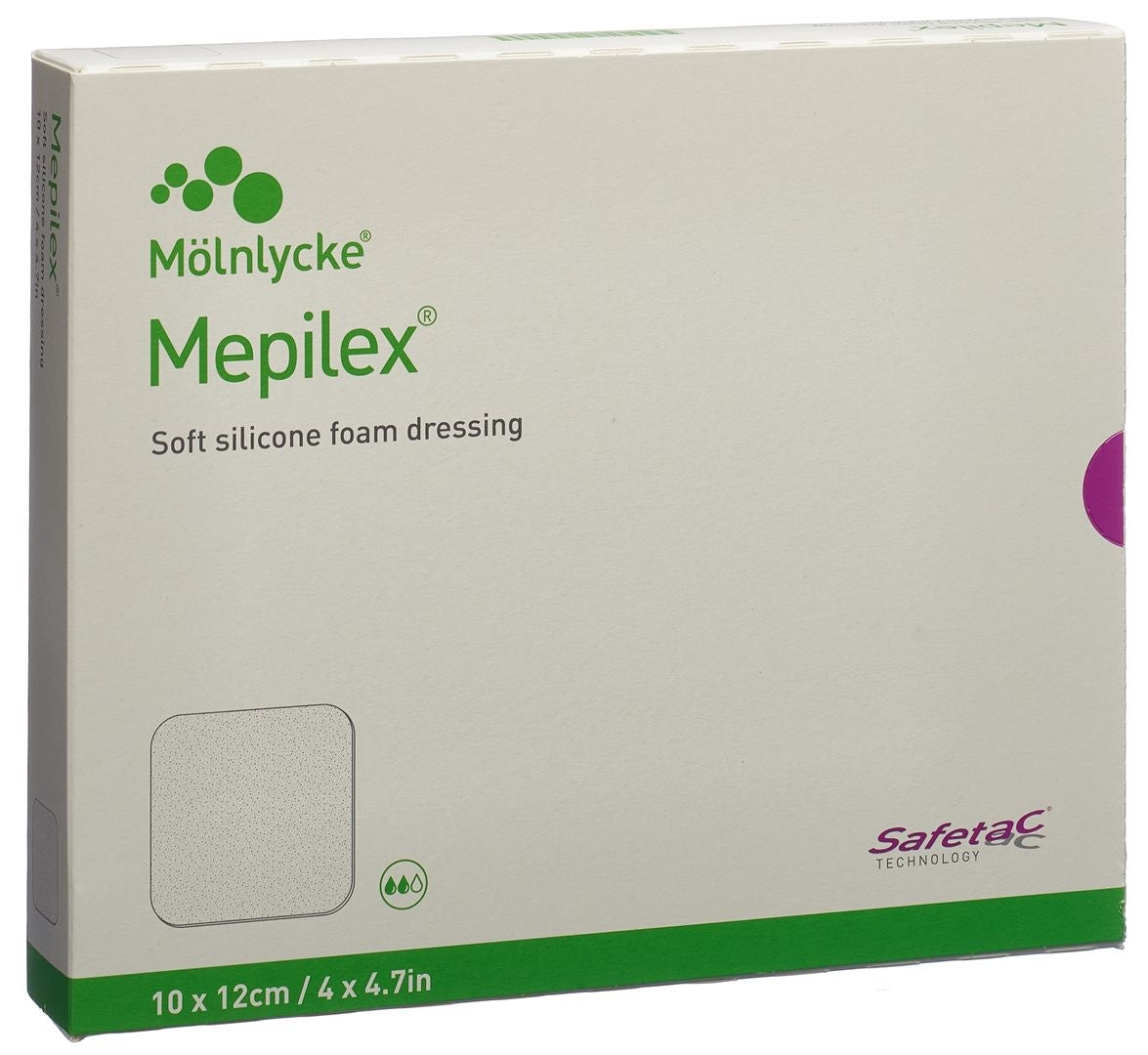 Mepilex silikonbeschichter Schaumverband 10x12cm (5 Stk)