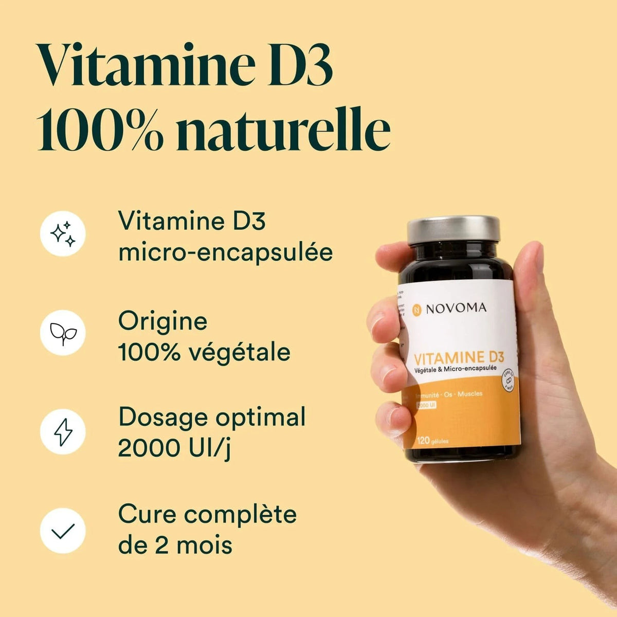 NOVOMA Vitamin D3 Kapseln (120 Stk)