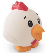 Freezack Latex Ball Huhn mit Beinen, 8cm (1 Stk)
