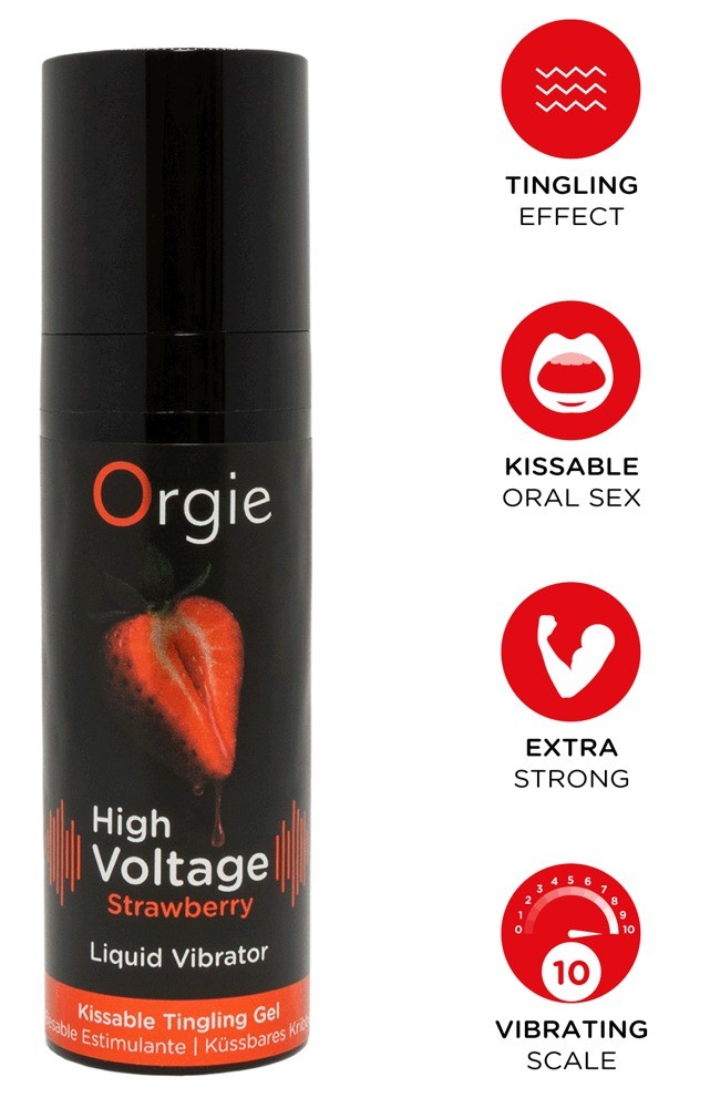 Orgie High Voltage Strawberry Stimulationsgel (15ml)