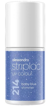 alessandro Striplac UV Colour 214 Baby Blue Shimmer (6.5ml)