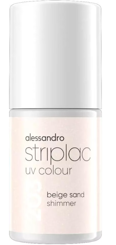 alessandro Striplac UV Colour 203 Beige Sand Shimmer (6.5ml)