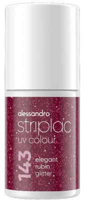 sandro Striplac UV Colour 143 Elegant Rubin Glitter (6.5ml)