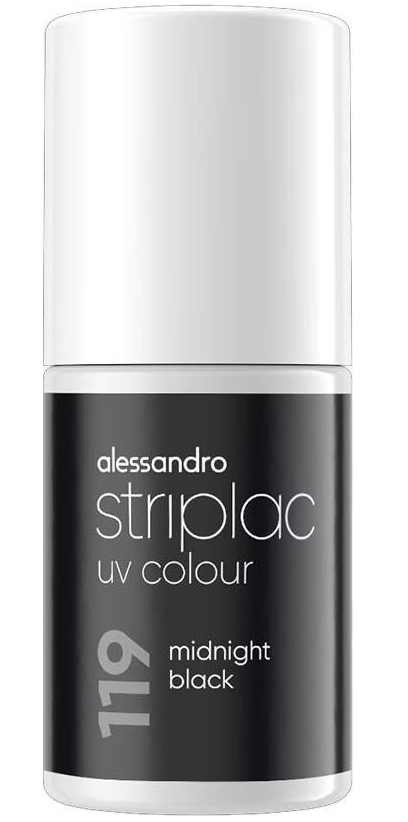 alessandro Striplac UV Colour 119 Midnight Black (6.5ml)