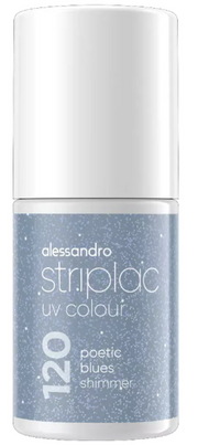 alessandro Striplac UV Colour 120 Poetic Blues Shimmer (6.5ml)