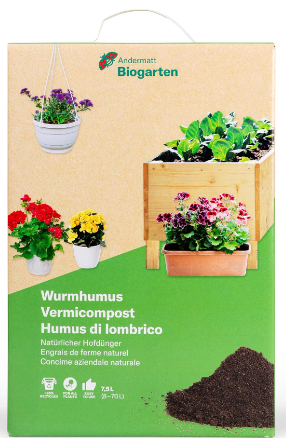 Andermatt Biogarten Wurmhumus (7.5 Liter)