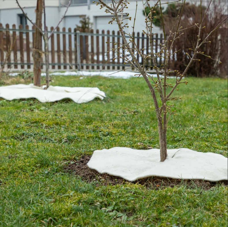 Andermatt Biogarten Mulchscheiben-Set 60cm weiss (3-teilig)