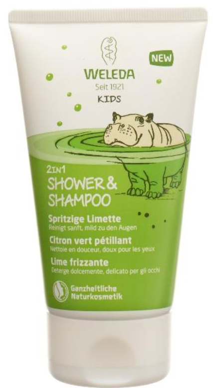 Weleda Kids 2in1 Shower & Shampoo Spritzige Limette (150ml)