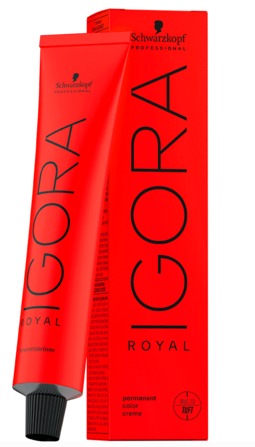 Schwarzkopf IGORA ROYAL 1-1 permanente Colorationscreme Schwarz Cendré (60ml)