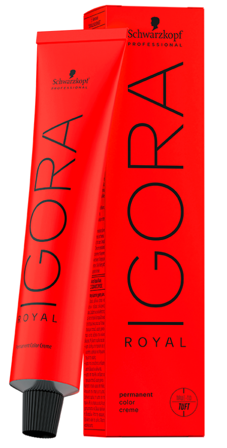 Schwarzkopf IGORA ROYAL 6-12 permanente Colorationscreme Dunkelblond Cendré Asch (60ml)