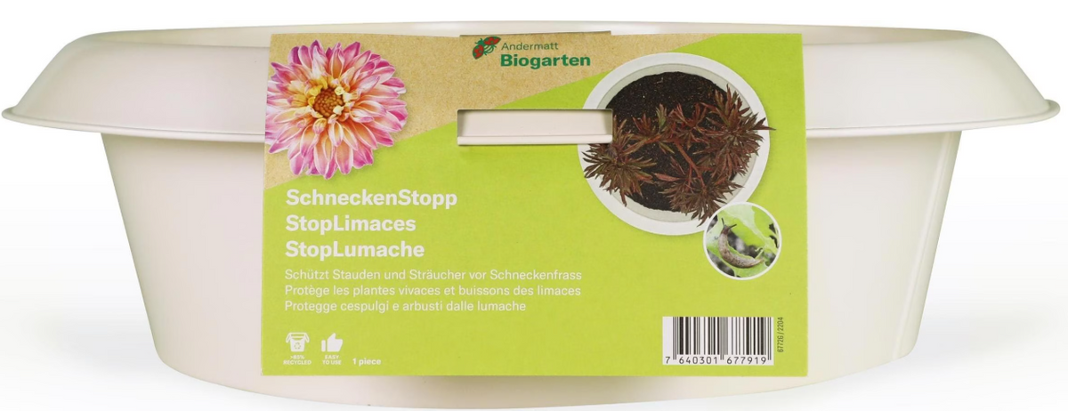Andermatt Biogarten SchneckenStopp FE elfenbeinfarbig gross, unterer Durchmesser 28cm (1 Stk)