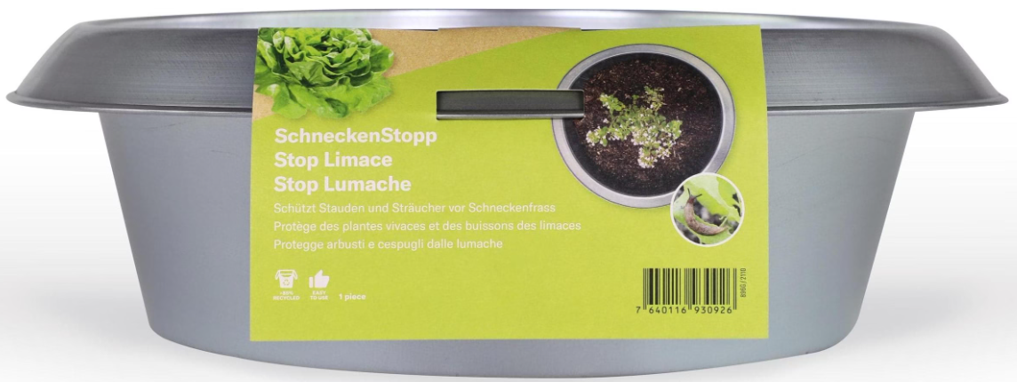 Andermatt Biogarten SchneckenStopp FE grau gross, unterer Durchmesser 28cm (1 Stk)