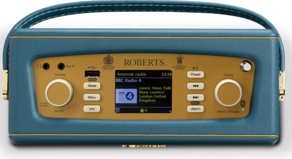 Roberts Revival iStream3L DAB+ Smart Radio, teal blue (1 Stk)