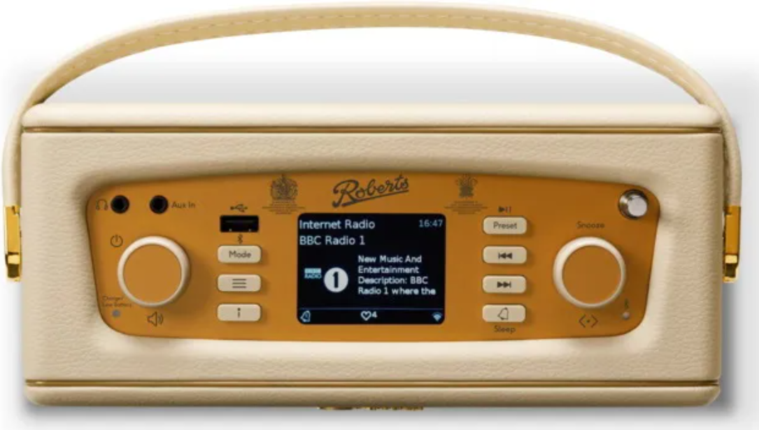 Roberts Revival iStream3L DAB+ Smart Radio, pastel cream (1 Stk)