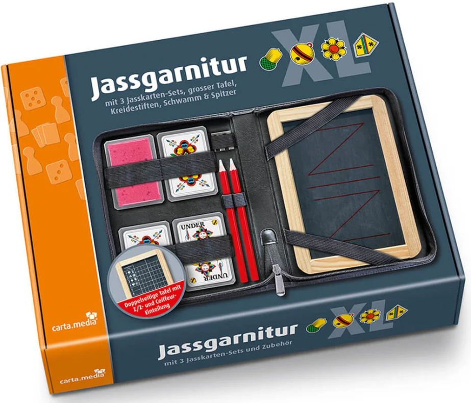Jassgarnitur XL mit deutschen Karten (1 Stk)
