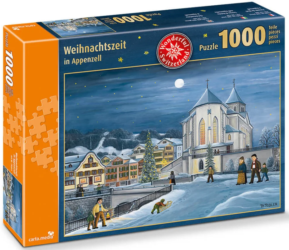 carta.media Weihnachtszeit in Appenzell - Puzzle (1000 Teile)
