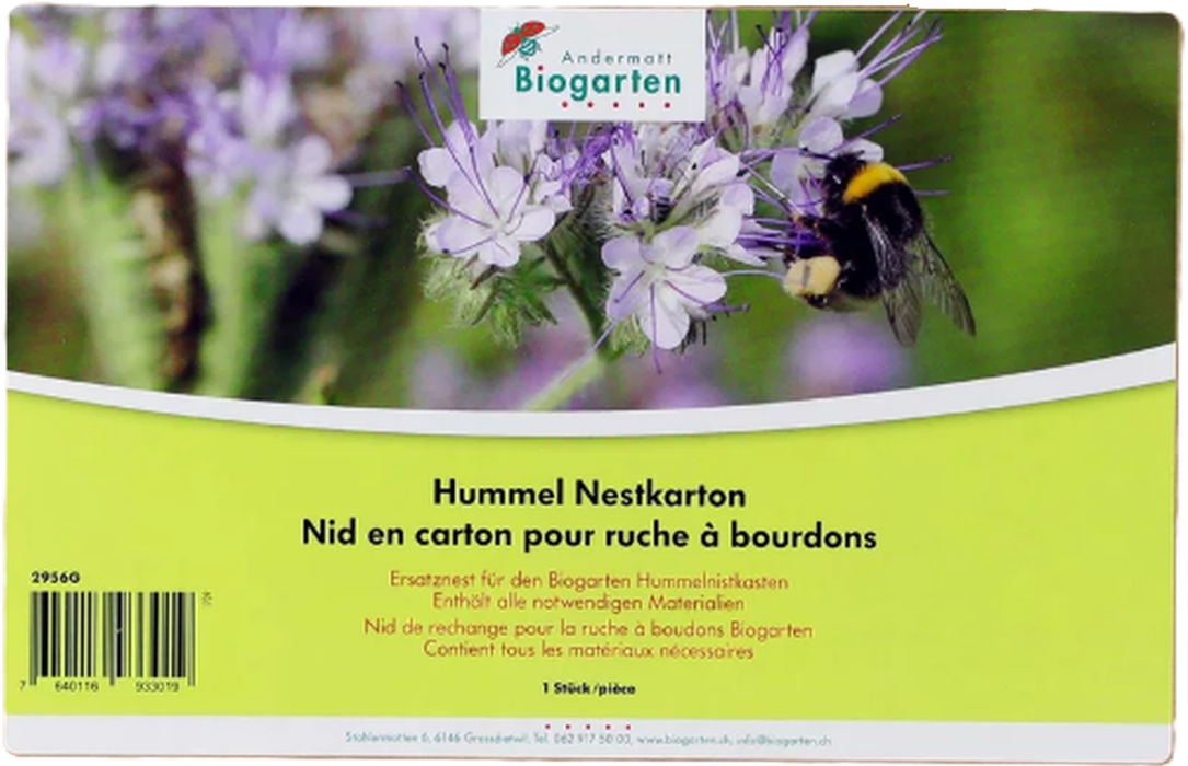 Andermatt Biogarten Nestkarton Hummelnistkasten Auswechselkarton (1 Stk)