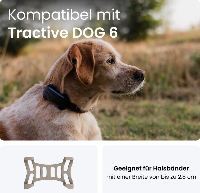 tractive GPS DOG 6 Rubber Clips, braun (2 Stk)