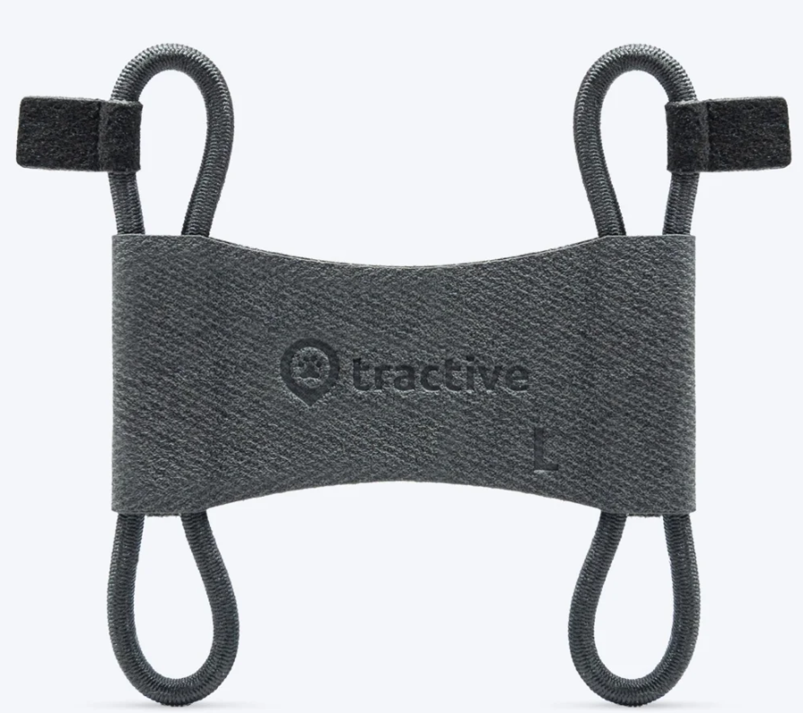 tractive GPS DOG 6 Fabric Clips schwarz, Grösse L, bis 5 cm (2 Stk)