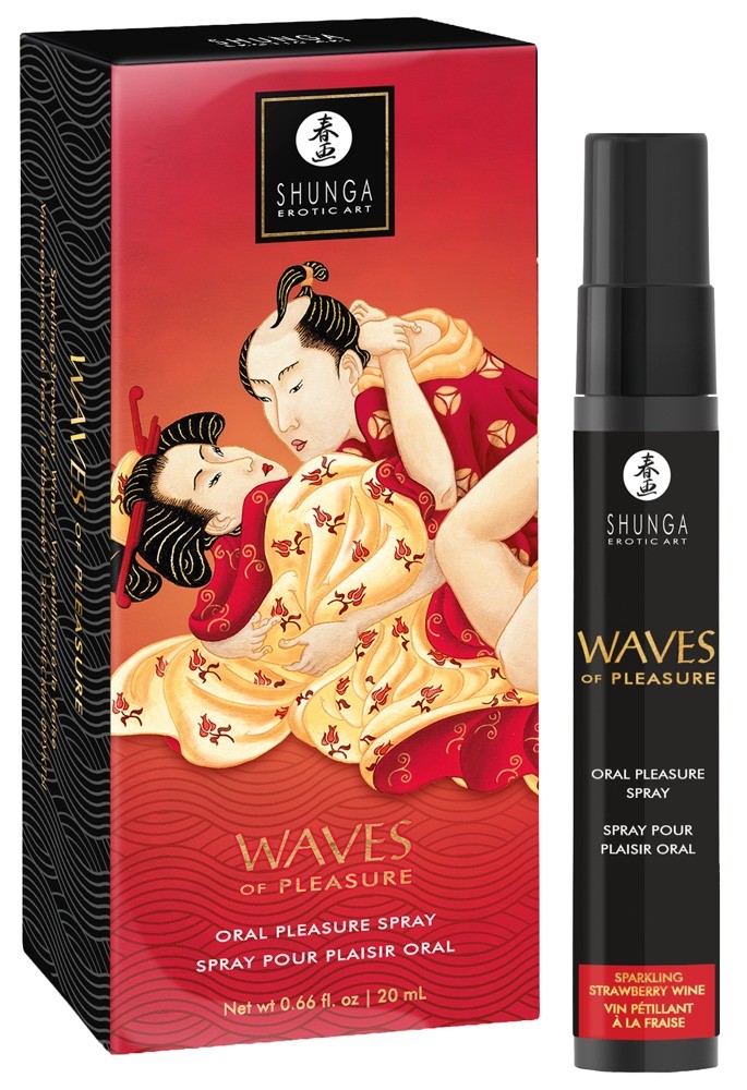 Shunga Waves of Pleasure Strawberry Wine Oralsex-Mundspray (20ml)