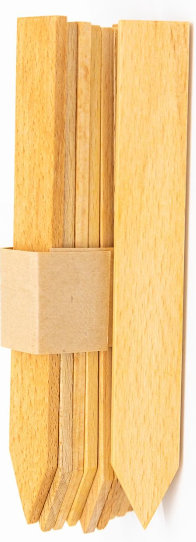 Andermatt Biogarten Holzetiketten zur Pflanzenbeschriftung 150x20mm (10 Stk)