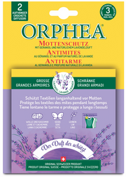 ORPHEA Mottenschutz Aufhänger Lavendelduft (2 Stk)