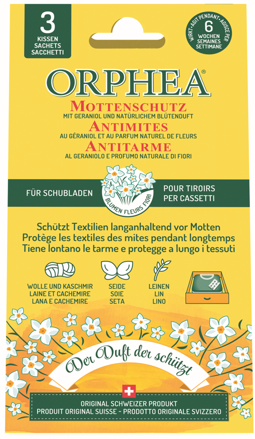 ORPHEA Mottenkissen Blütenduft (3 Stk)