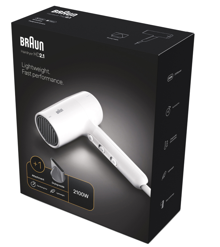 Braun Haartrockner HD 2.1 weiss (1 Stk)