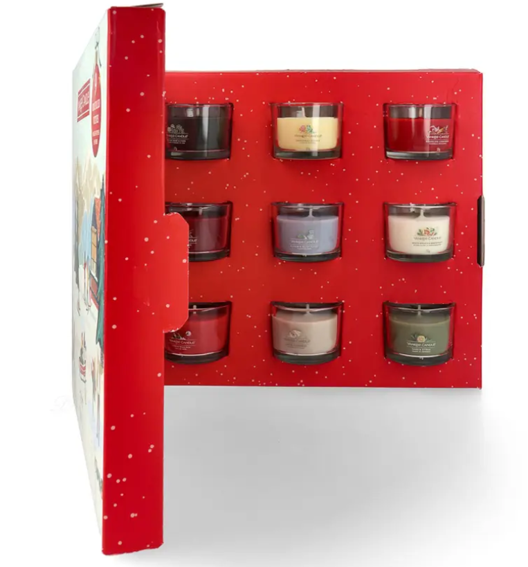 Yankee Candle Après Ski, 9 Filled Glasvotivkerzen, Geschenkset (9-teilig)