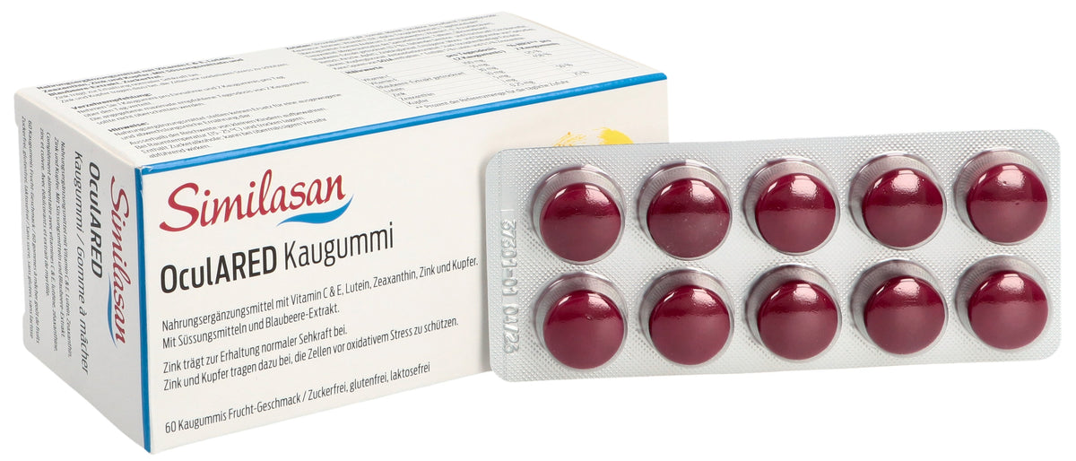 Similasan OculARED Kaugummi mit Fruchtgeschmack (60 Stk)