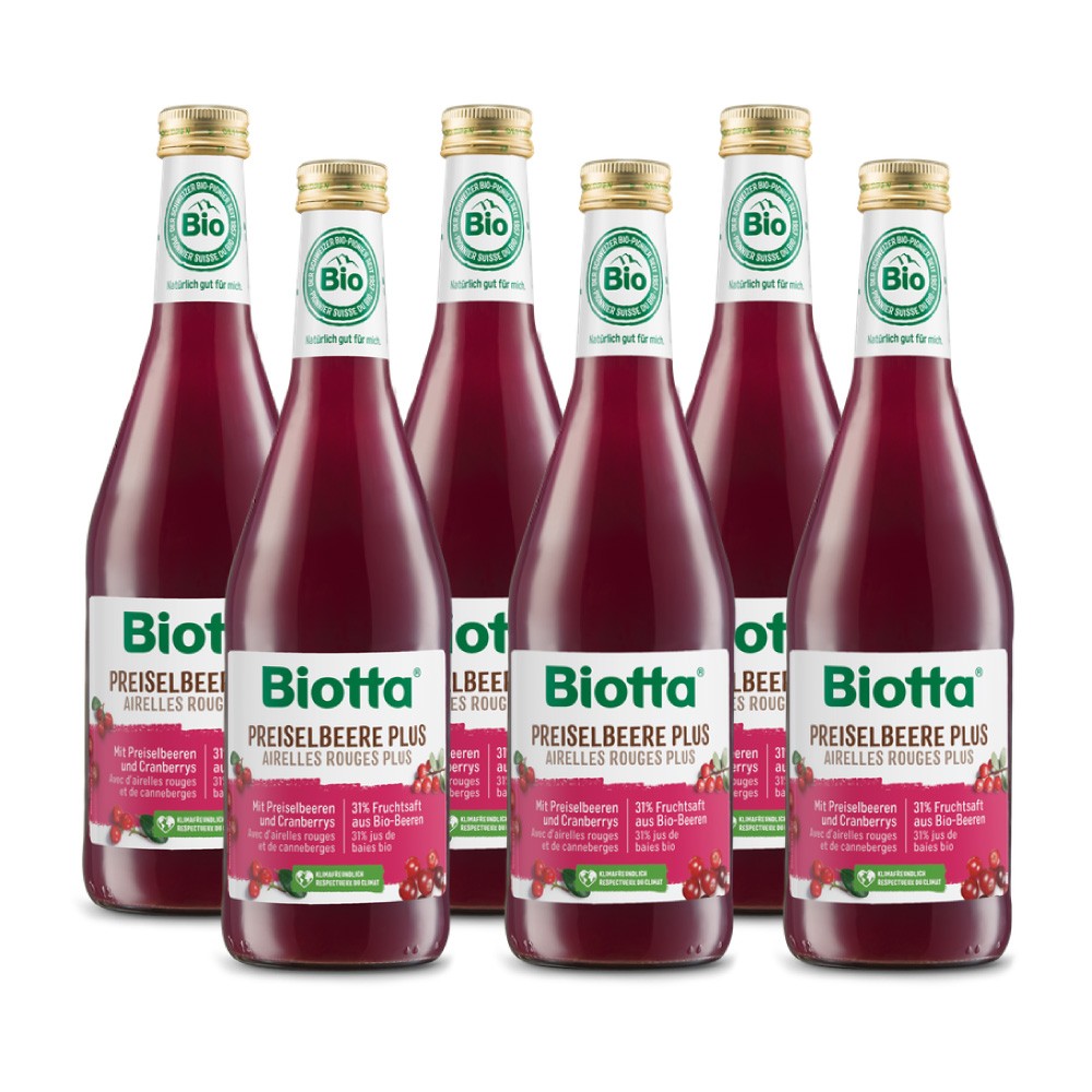 Biotta Preiselbeere Plus (6x5dl)