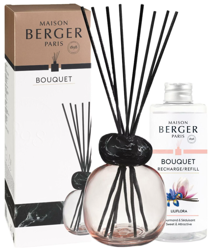 MAISON BERGER Duftbouquet Mineral Rosa/Schwarz Liliflora (180ml)