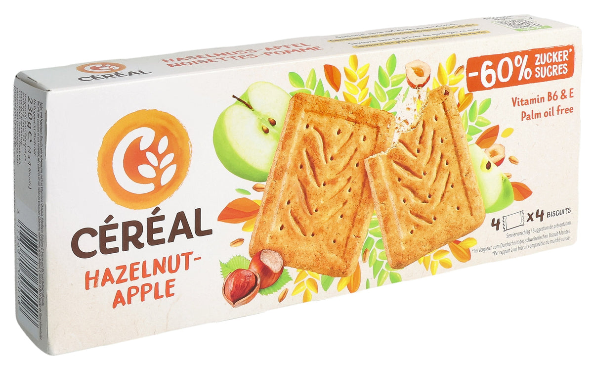 Céréal Biscuit Hazelnut Apple (4x57.5g)