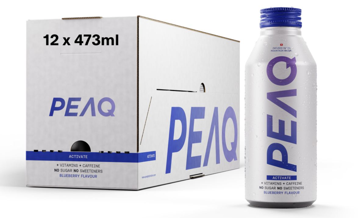 PEAQ Activate Blueberry Aluminum Bottle (12x473ml)